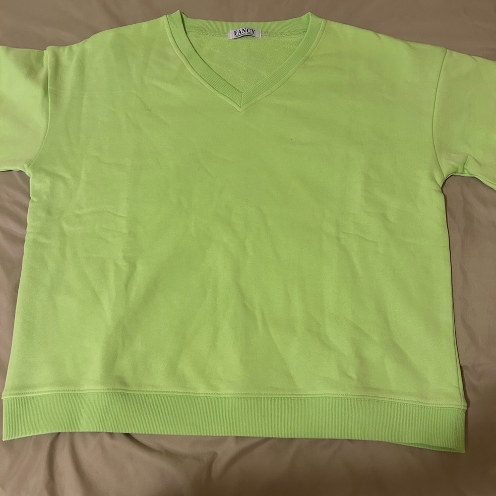 Fancy D Boutique V-Neck Short Sleeve
Terry Top
